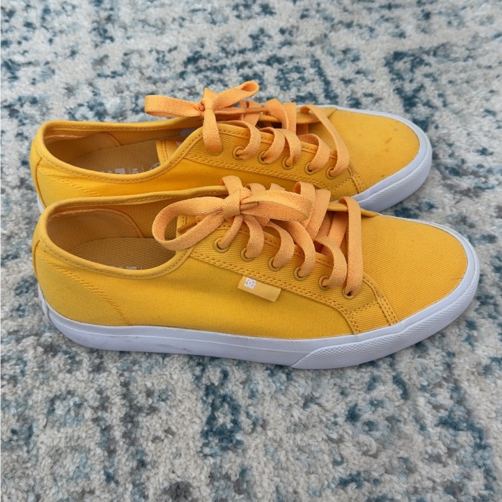 Unisex DC Bright Yellow Vegan Sneakers